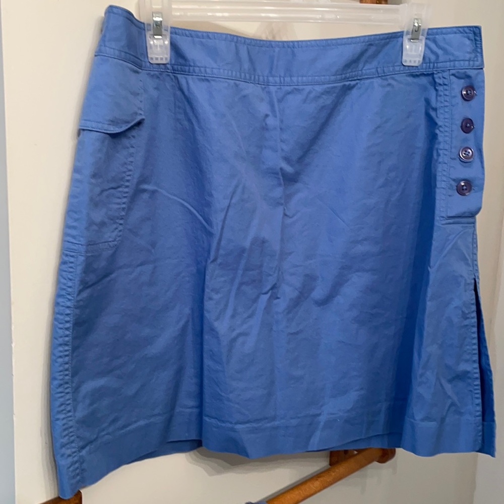 3 for $10!    Blue skort w/side buttons & 1 side pocket w/flap.